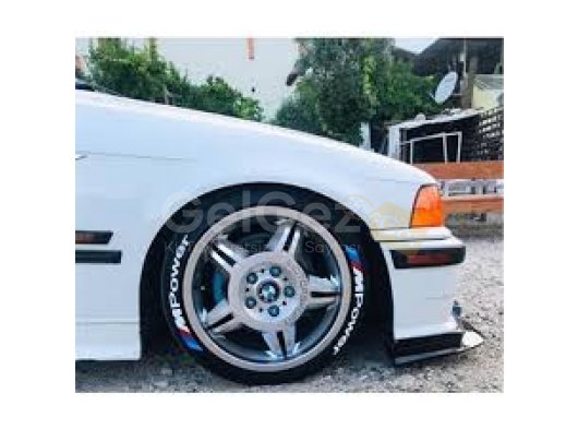 Bmw M Power Uyumlu Yedek Parça Lastik Yazısı Seti 8 Adet