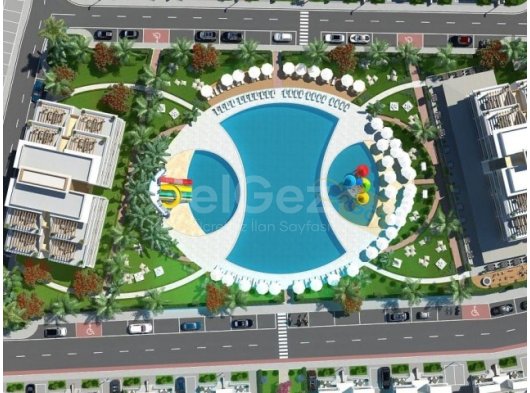 Royal Sun Elite'de Havuz Manzaralı Satılık Stüdyo Daire