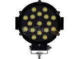 51W CRE Power Led Üniversal Yuvarlak Sis Lambası 17 Ledli Siyah