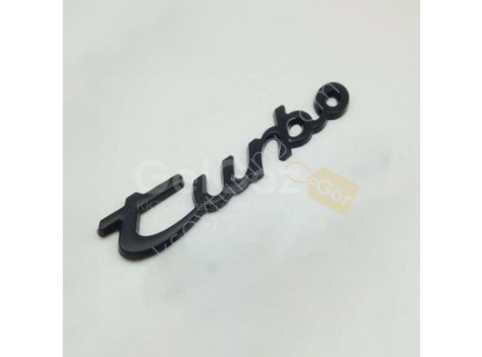 Turbo Bagaj Logosu Siyah