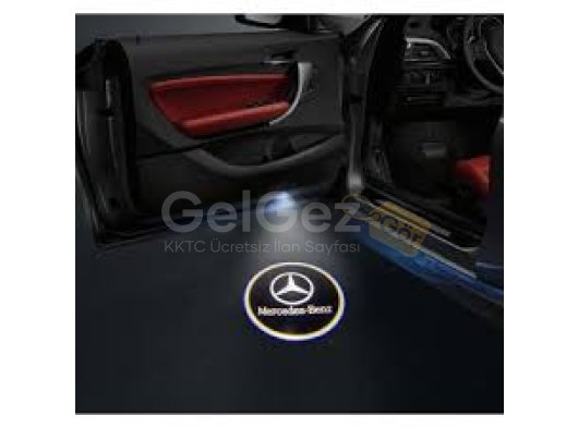 Mercedes Uyumlu Yedek Parça Kapı Altı Delmeli Hayalet Logo