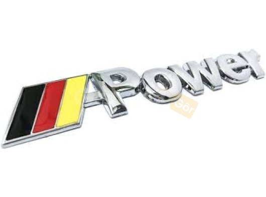 Bmw Uyumlu Yedek Parça Almanya Power Bagaj Logosu Krom