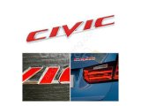 Honda Uyumlu Yedek Parça Civic Bagaj ve Çamurluk Logosu Kırmızı