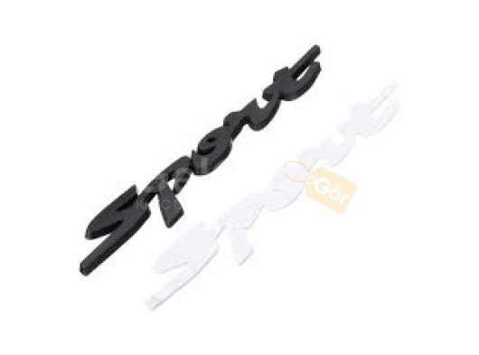 Sport Bagaj ve Çamurluk Logosu Siyah