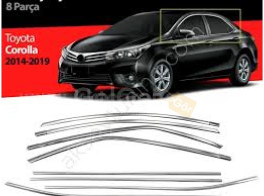 Toyota Corolla 2014-2019 Uyumlu Yedek Parça Krom Cam Çevirme