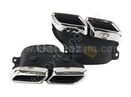 Mercedes W205 C63 Uyumlu Yedek Parça AMG Egzoz Ucu Seti Krom