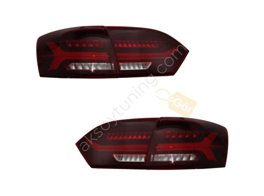 Volkswagen Jetta Mk6 VI 2012-2014 Uyumlu Yedek Parça Dinamik Akan Dönüş Sinyalli Füme