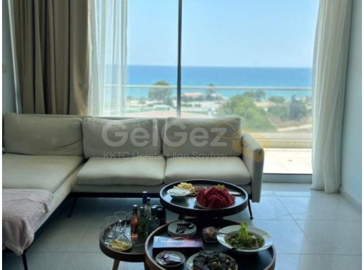 kıralık 1+1 deniz manzarali daire iskele bogaz bolgesinde