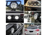 9 Led 27W Off Road Gündüz Farı Sis Çalışma Lambası Yuvarlak Kalın