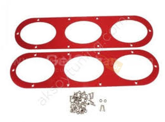 Universal Delikli Arka Tampon Kırmızı Difüzör 3 Delikli