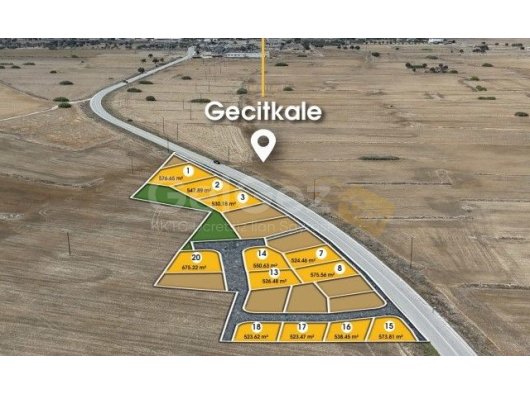 TOPRAKTAN YATIRIM FIRSATI!!!GAZİMAĞUSA GEÇİTKALE SATILIK PARSELASYON ARSALAR