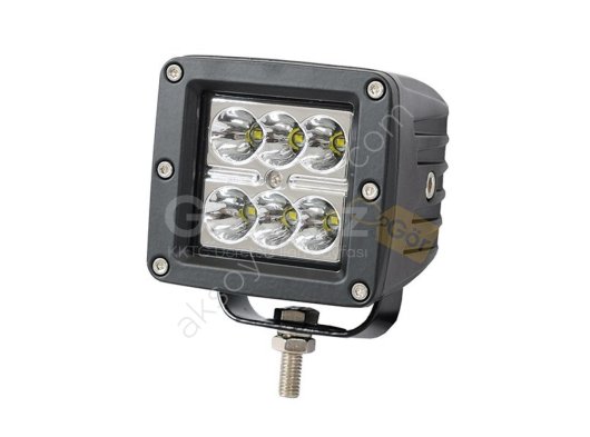 18W CRE Power Led Kare Sis Lambası 6 Ledli