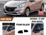 Peugeot 208 2012-2018 Uyumlu Yedek Parça Batman Yarasa Ayna Kapağı Sinyalli Piano Black