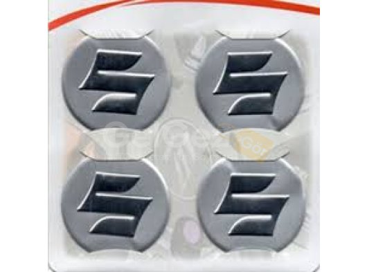 Suzuki Uyumlu Yedek Parça Gri Alüminyum Yapıştırma Jant Göbeği 4Lü 60mm