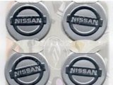 Nissan Uyumlu Yedek Parça Gri Alüminyum Yapıştırma Jant Göbeği 4Lü 60mm