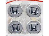Honda Uyumlu Yedek Parça Gri Alüminyum Yapıştırma Jant Göbeği 4Lü 60mm