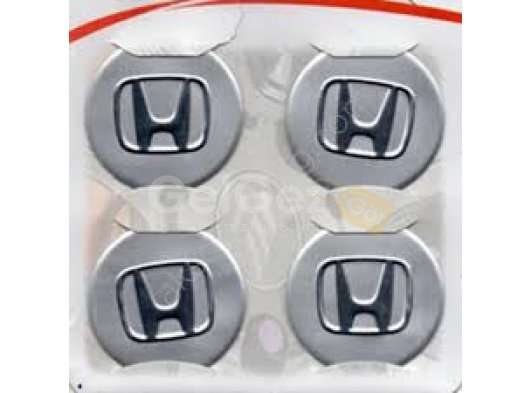 Honda Uyumlu Yedek Parça Gri Alüminyum Yapıştırma Jant Göbeği 4Lü 60mm