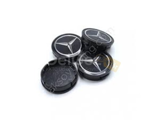 Mercedes Uyumlu Yedek Parça Siyah Jant Göbeği