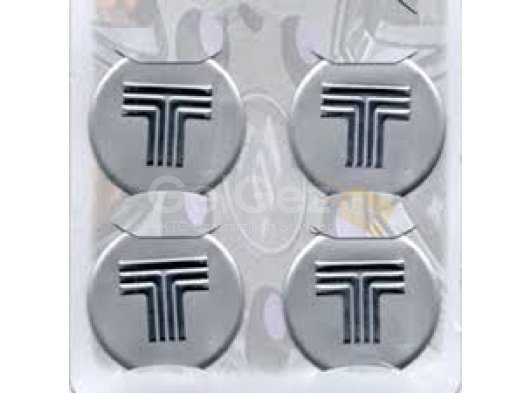 OzTofaş Uyumlu Yedek Parça Gri Alüminyum Yapıştırma Jant Göbeği 4Lü 60mm