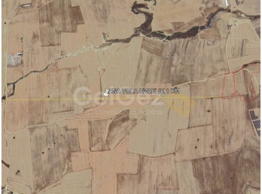 ????Lefkoşa Türkeli Bölgesinde Yatırıma Uygun 20 Dönüm Satılık Arazi