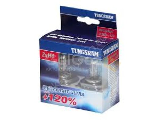 Tungsram H4 Beyaz Işık Ampul Takım 12V 5000K