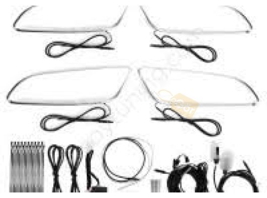 Mercedes W176 - W117 - GLA Uyumlu Yedek Parça 64 Renk Kapı Kolu Aydınlatma App Kontrollü