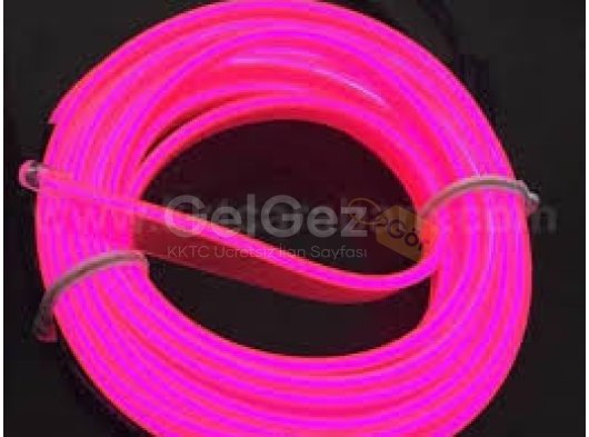 Araç İçi Neon Aydınlatma Pembe 3 Metre