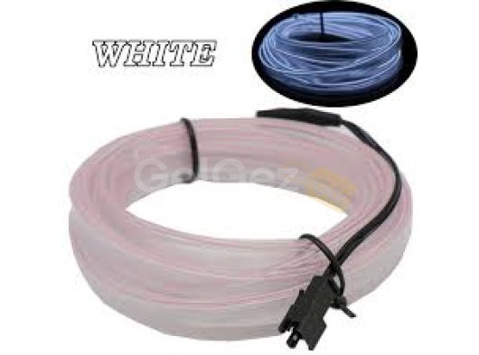 Araç İçi Neon Aydınlatma Beyaz 5 Metre