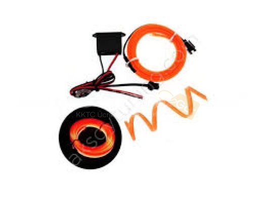 Araç İçi Neon Aydınlatma Turuncu 5 Metre