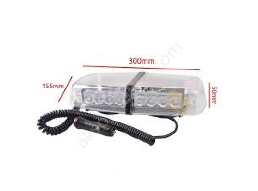 24 Ledli Mıknatıslı Kırmızı Mavi Çakar Tepe Lambası