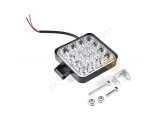 48W CRE Power Led Üniversal Kare Sis Lambası 16 Ledli Siyah