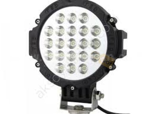 63W CRE Power Led Üniversal Yuvarlak Sis Lambası 21 Ledli Siyah