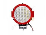 63W CRE Power Led Üniversal Yuvarlak Sis Lambası 21 Ledli Kırmızı