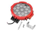 51W CRE Power Led Üniversal Yuvarlak Sis Lambası 17 Ledli Kırmızı