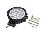 63W CRE Power Led Üniversal Yuvarlak Sis Lambası 21 Ledli Siyah