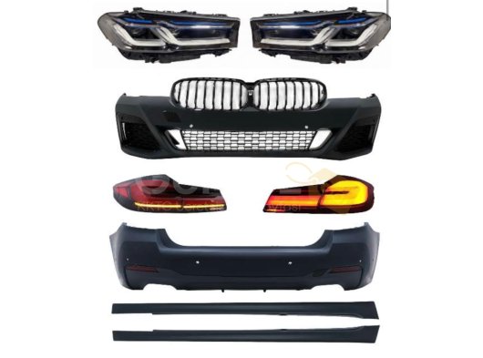 BMW G30 MAKYAJSIZ UYUMLU LCI M SPORT DÖNÜŞÜM SETİ (LASER FAR)