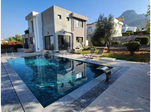 Girne, Çatalköy, satilik ozel havuzlu yeni tatilatli 4+1 villa, 5 WC +905428777144 Русский, Türkçe, English