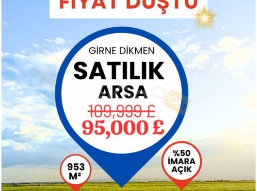 GİRNE DİKMEN'DE SATILIK ARSA