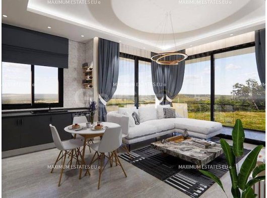 Yat Limanına ve Akdeniz'e Bakan, Güzel Bir Şekilde Döşenmiş, Mobilyalı 3 Yatak Odalı Daire. Aydınlık ve Açık Planlı Oturma Alanı, Panoramik Manzara Eşliğind