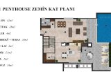 Denize 300 Metre Mesafede Lüks Dubleks Penthouse 2+1 Odalı Projesi