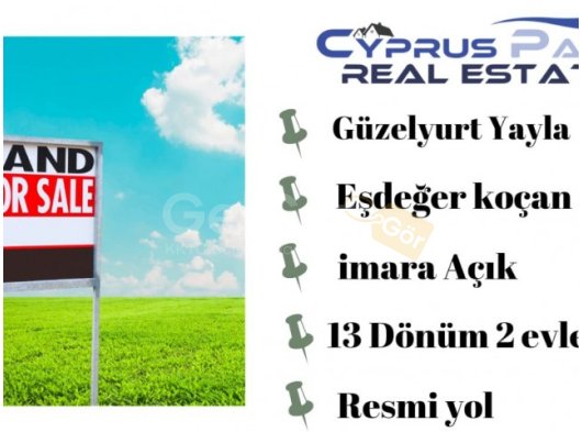 Güzelyurt, Yayla'da Konut İmarlı Arsa Satılık