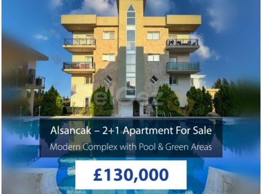 ALSANCAKTA HAVUZLU YENİ SİTEDE 2+1 DAİRE