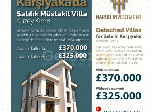 SARDUNYA PLAJINA YÜRÜYÜŞ MESAFİNDE LUX 3+1 VILLA