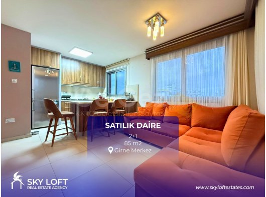 GİRNE MERKEZDE DENİZ & DAĞ MANZARALI 2+1 | YATIRIM FIRSATI