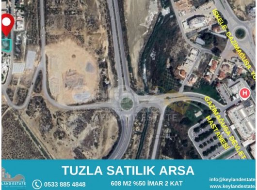 MAĞUSA TUZLA BÖLGESİ SATILIK TİCARİ İZNLİ ARSA