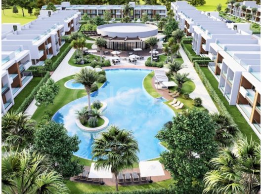 Büyük bahçeli köşe 1+1 daire