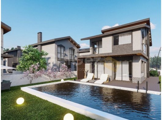 Türk koçanlı, kısmi deniz manzaralı 4+1 müstakil ev