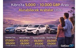 Kıbrıs’ta 5.000 – 10.000 GBP Arası Alınabilecek Arabalar