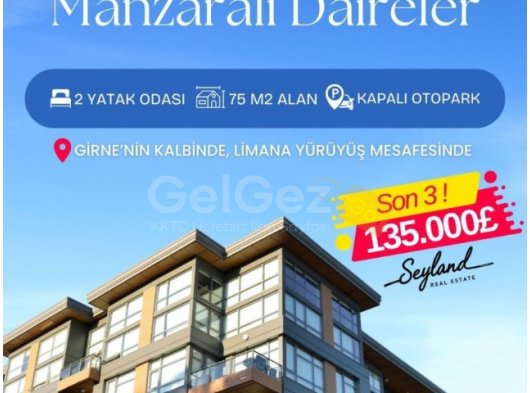 GİRNE MERKEZDE SATILIK DAİRELER