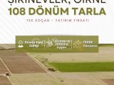 Şirinevler'de Satılık 108 Dönüm Arazi. Facebook: Seyland Real Estate 0548 8800322